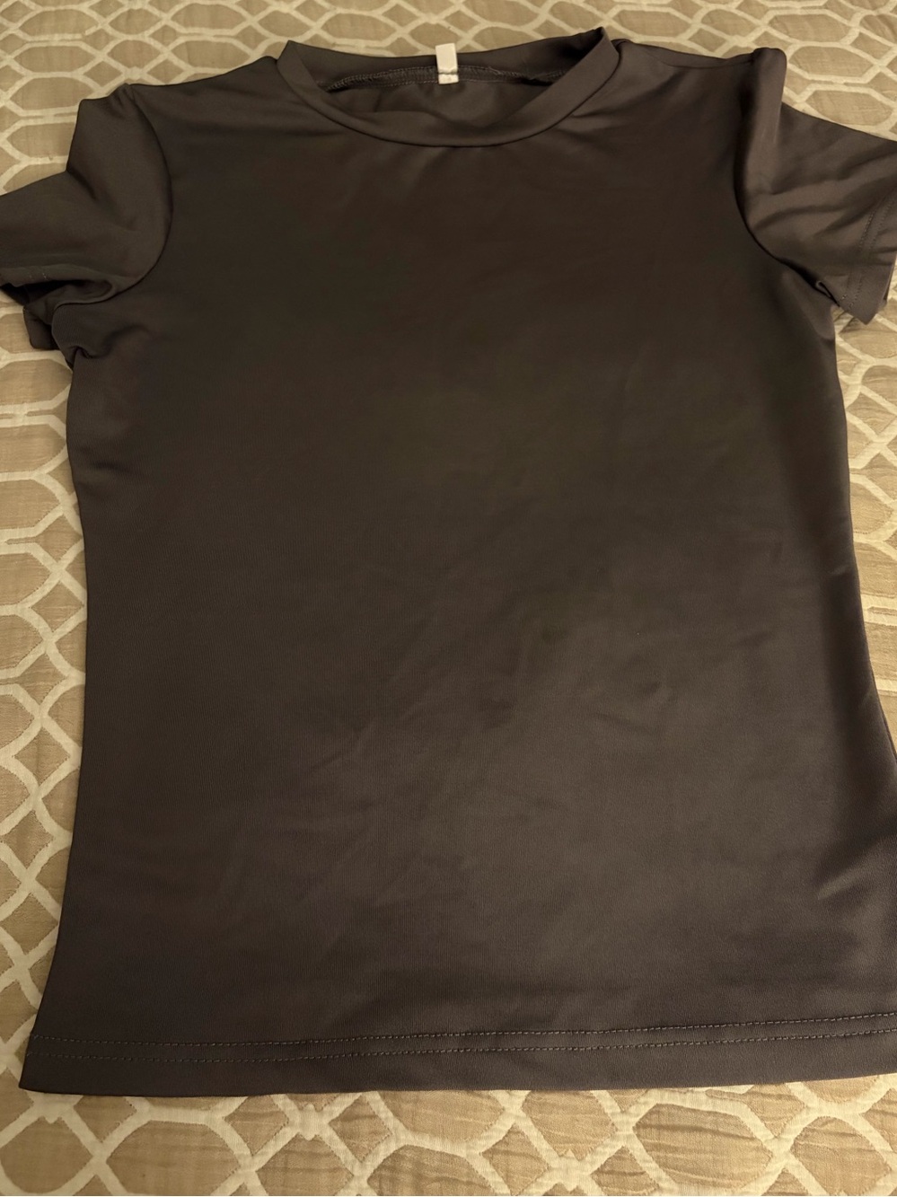 Classic Women's Crewneck Short Sleeve Top - Black